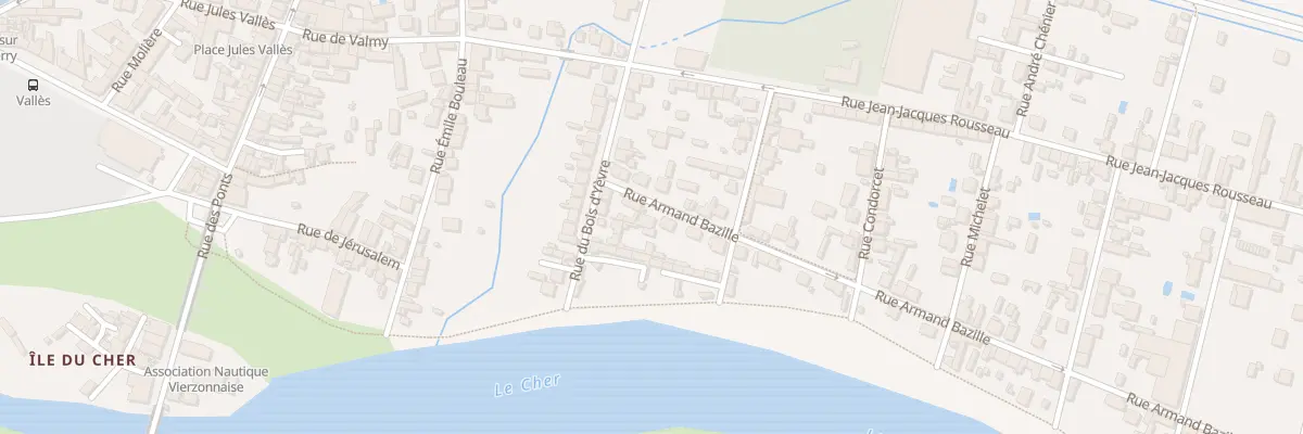 Plan du 3 Rue Armand Bazille à Vierzon