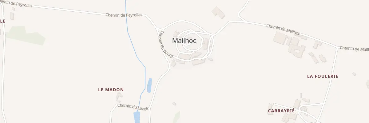 Plan du 13 Che du Bourg à Mailhoc