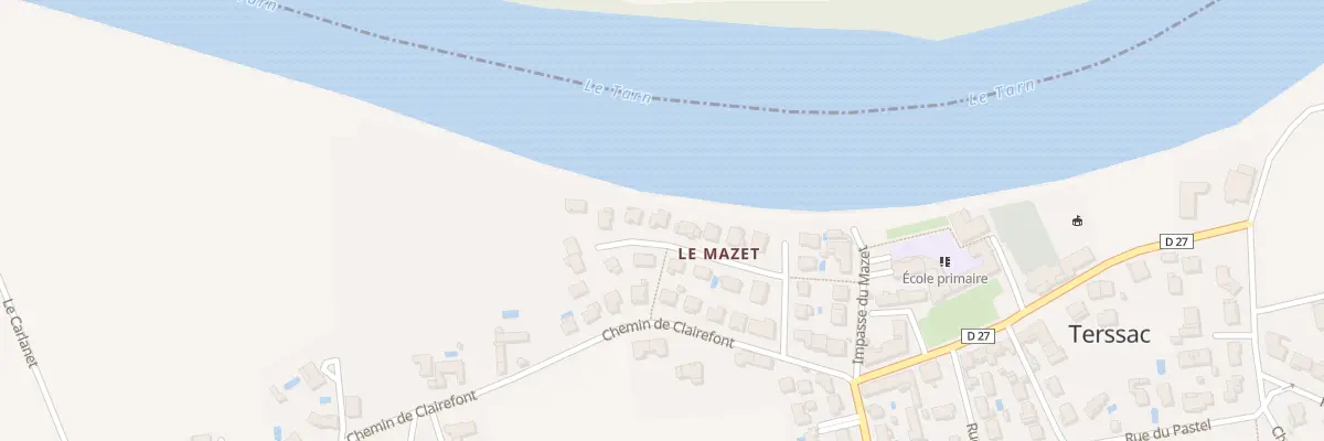 Plan du 9 Rue du Mazet à Terssac