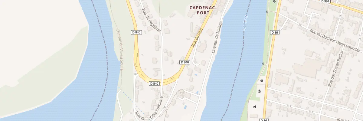 Plan du 1 Rue du Port à Capdenac