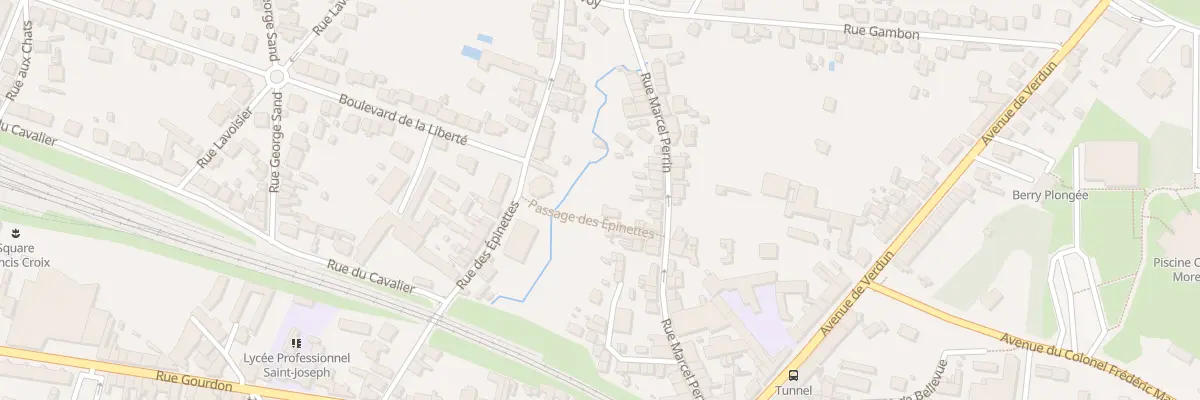 Plan du 40 Rue Marcel Perrin à Vierzon