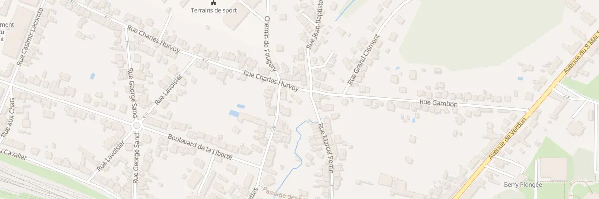 Plan du 2 Rue Charles Hurvoy à Vierzon