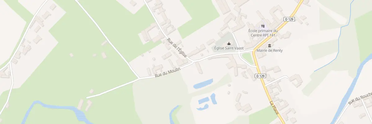 Plan du 2 Rue du Moulin à Renty