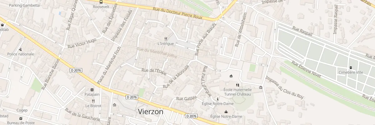 Plan du 55 Rue du Mal Joffre à Vierzon