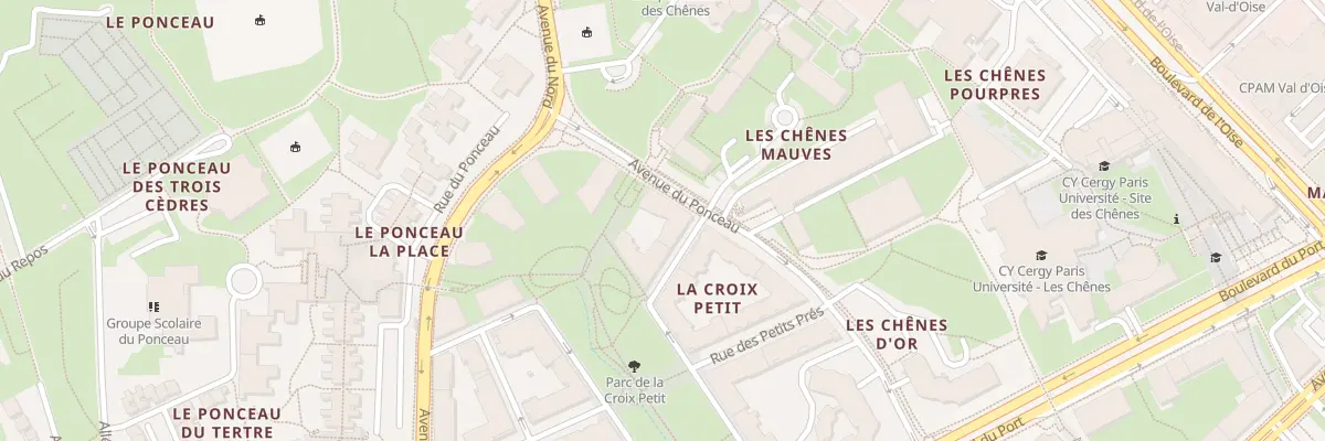 Plan du 2 Rue des Harsans à Cergy