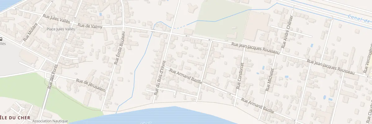 Plan du 4 Rue Armand Bazille à Vierzon