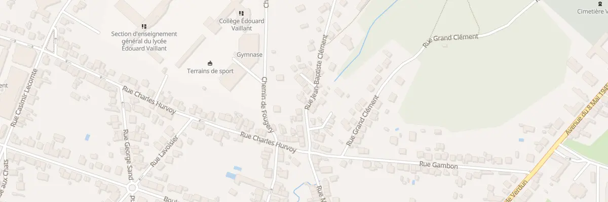 Plan du 14 Rue Jean-baptiste Clément à Vierzon