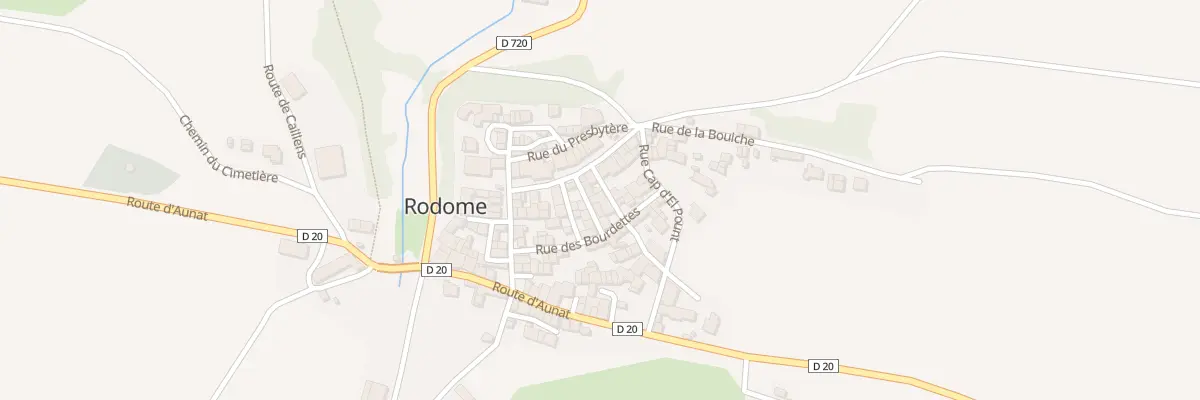 Plan du 29 Le Village à Rodome