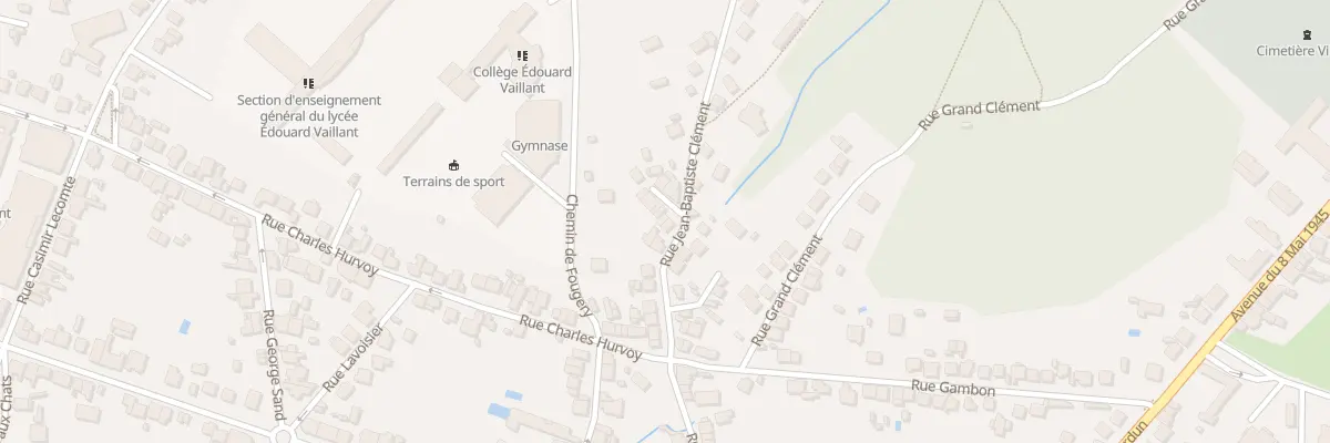 Plan du 16 Rue Jean-baptiste Clément à Vierzon