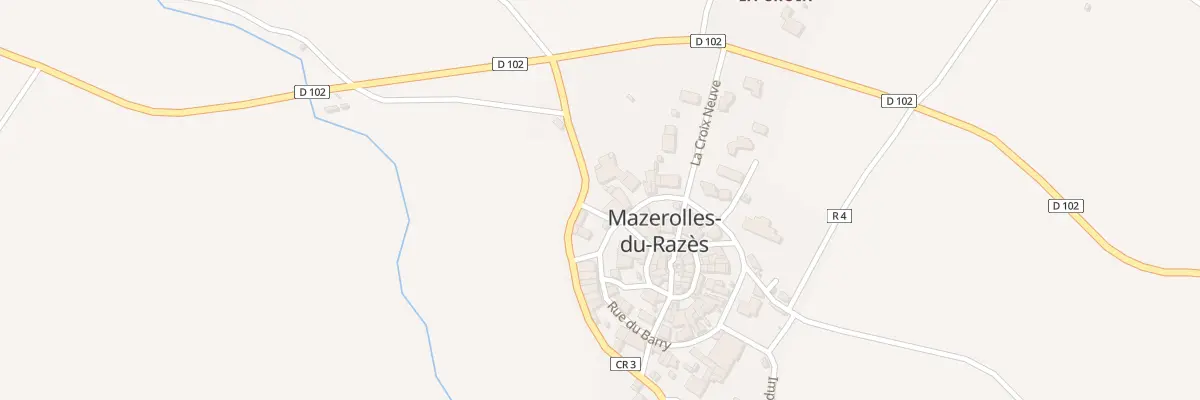 Plan du 2 Le Village à Mazerolles-du-Razès