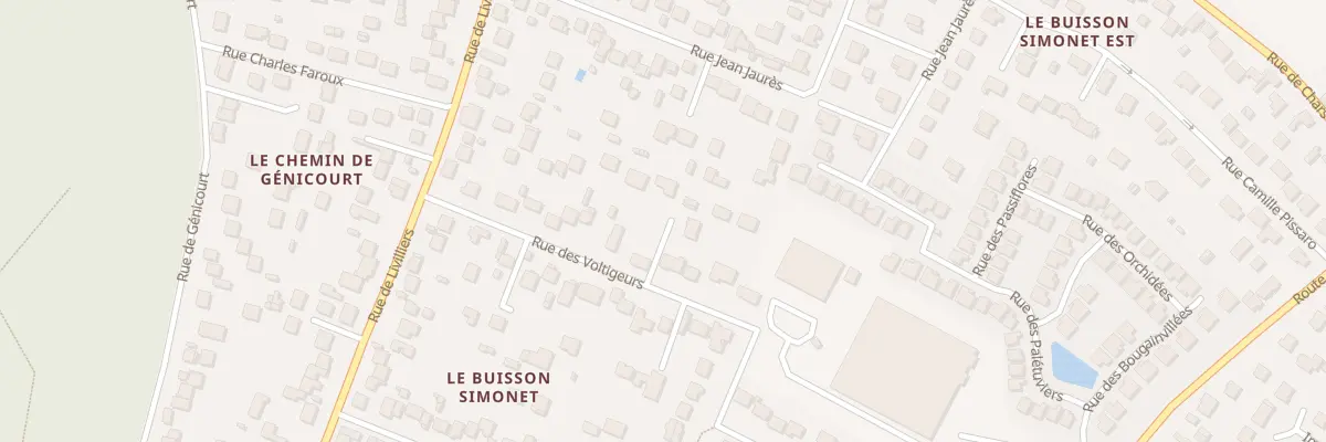 Plan du 15 Rue des Voltigeurs à Osny