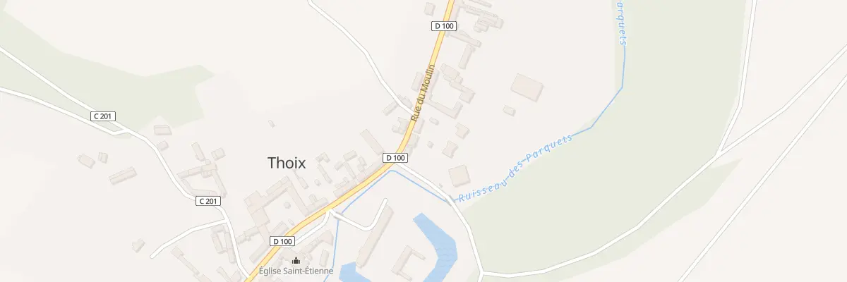 Plan du 2 Rue du Moulin à Thoix