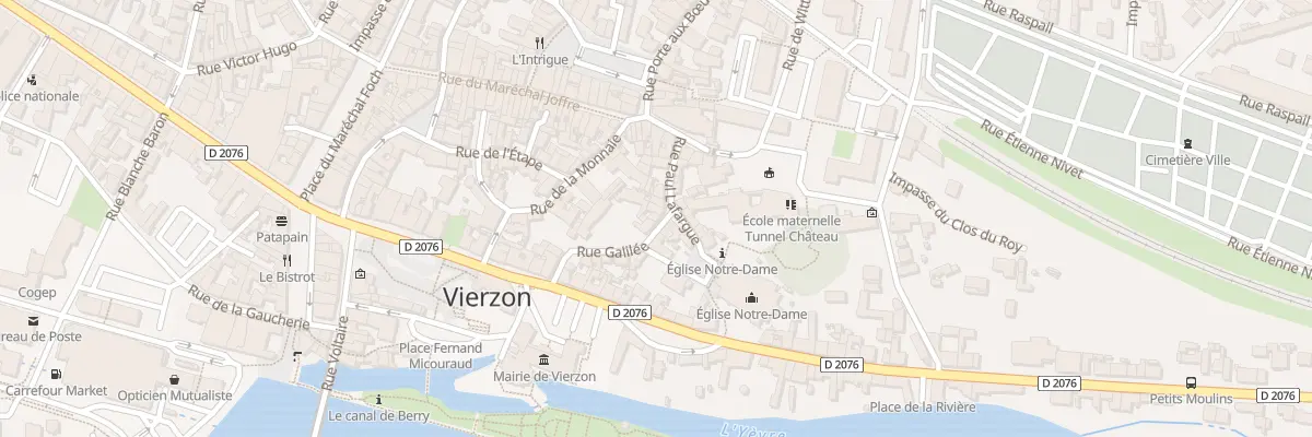 Plan du 10 Rue Galilée à Vierzon