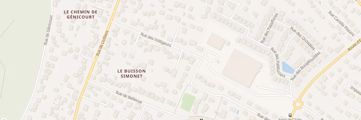 Plan du 24 Rue des Voltigeurs à Osny