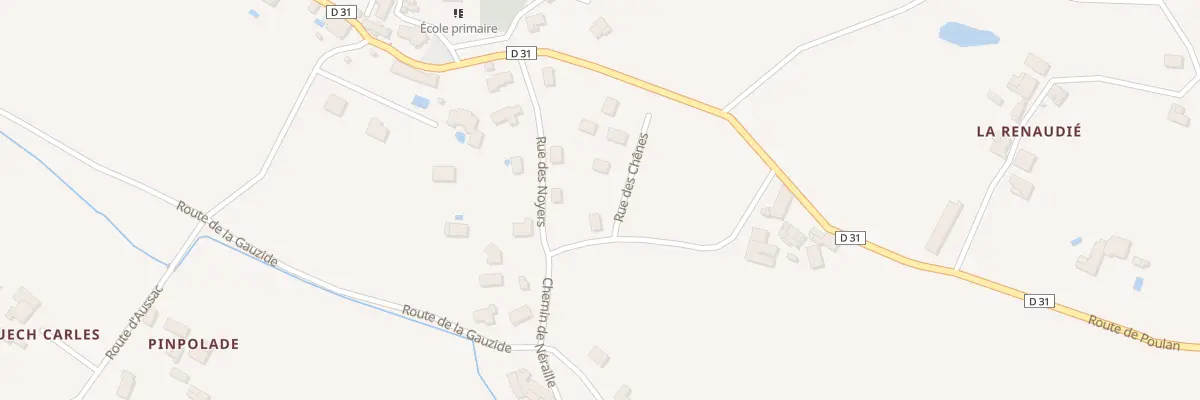 Plan du 3 Rue des Chênes à Rouffiac