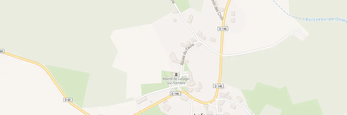 Plan du 3 Rte du Faure à Lafage-sur-Sombre