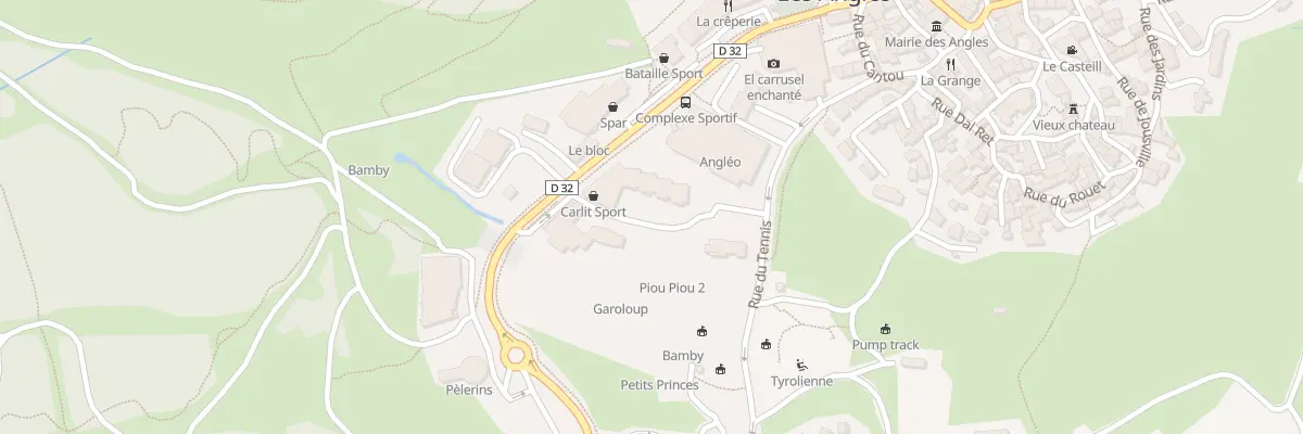 Plan du 9001 Res Le Rond Point des Pistes aux Angles
