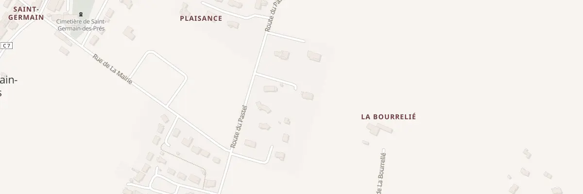 Plan du 346 Rte du Pastel à Saint-Germain-des-Prés