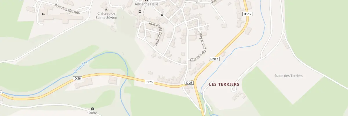 Plan du 27 Rue Basse à Sainte-Sévère-sur-Indre