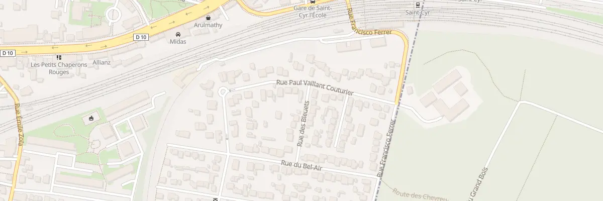 Plan du 2 Rue des Bleuets à Saint-Cyr-l’École