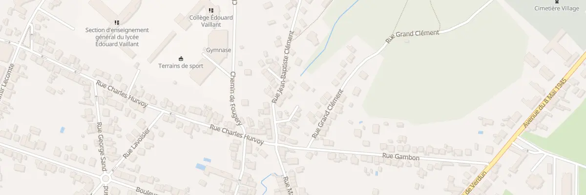 Plan du 13B Rue Jean-baptiste Clément à Vierzon