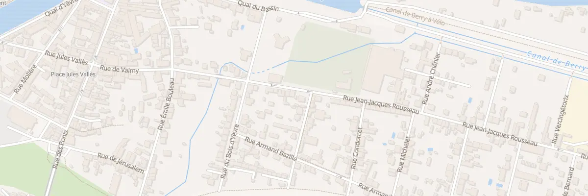 Plan du 17 Rue Jean Jacques Rousseau à Vierzon