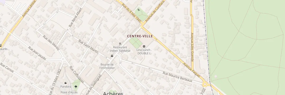 Plan du 46 Av de Stalingrad à Achères