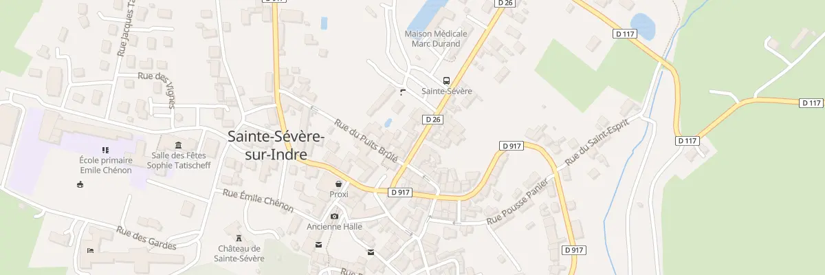 Plan du 5 Rue de Verdun à Sainte-Sévère-sur-Indre