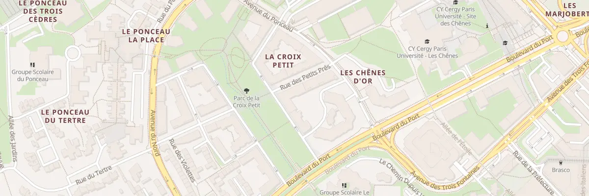 Plan du 5 Rue des Heulines à Cergy