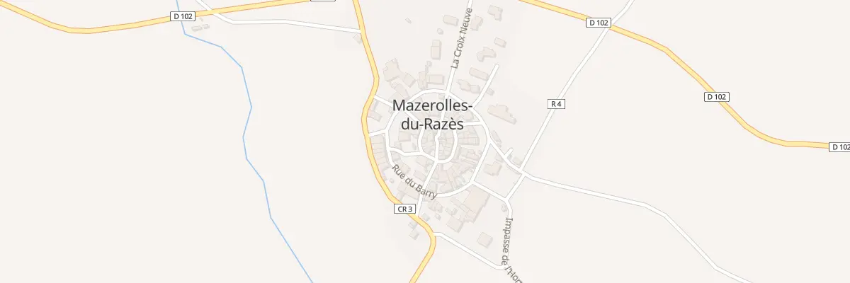 Plan du 94 Le Village à Mazerolles-du-Razès