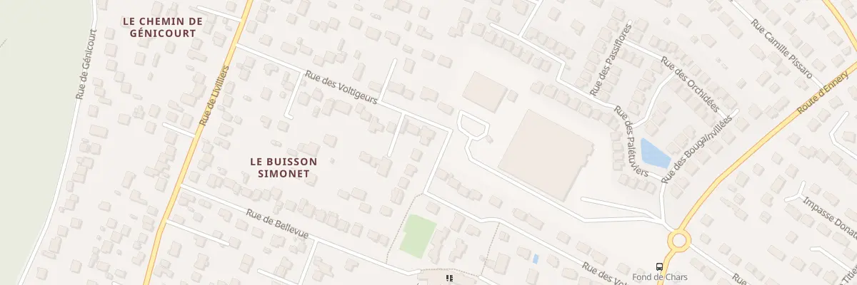 Plan du 28 Rue des Voltigeurs à Osny