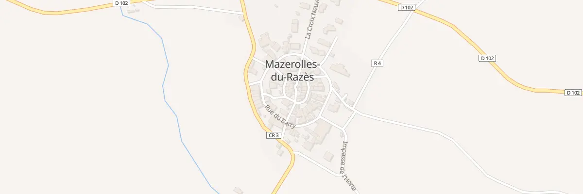 Plan du 55 Le Village à Mazerolles-du-Razès