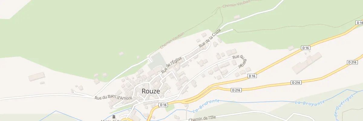Plan du 12B Le Village à Rouze