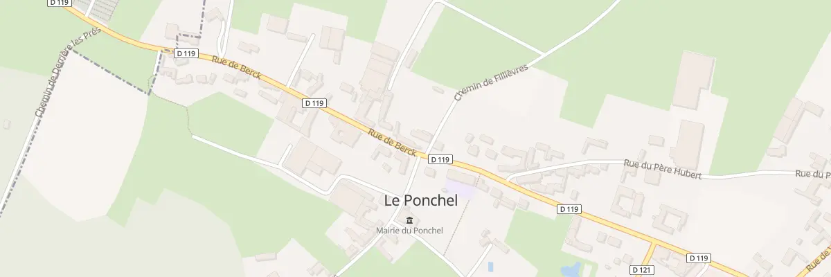 Plan du 39 Rue de Berck au Ponchel
