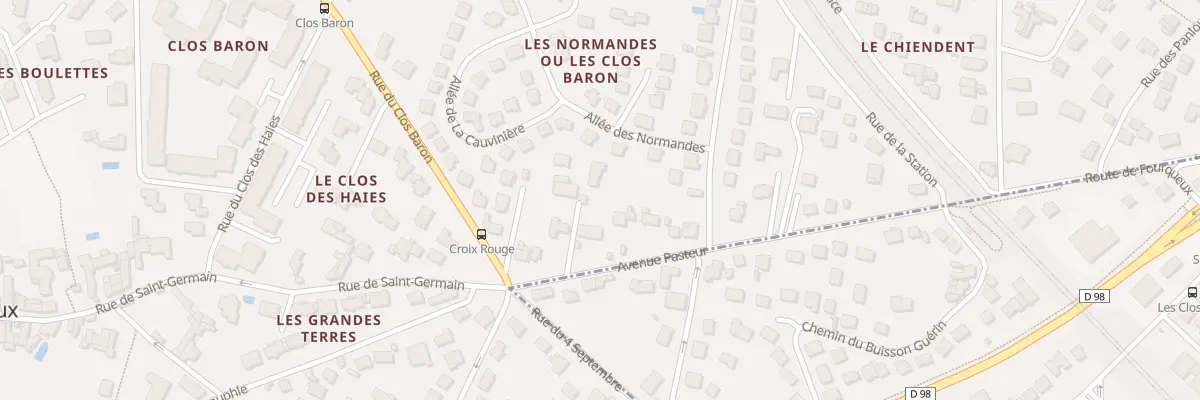 Plan du 7B Av Pasteur à Saint-Germain-en-Laye
