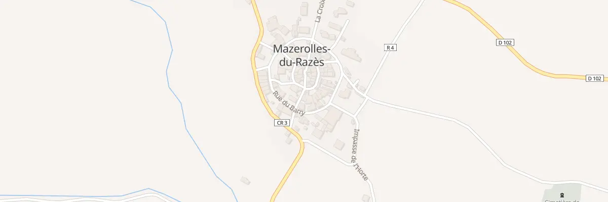 Plan du 25 Le Village à Mazerolles-du-Razès