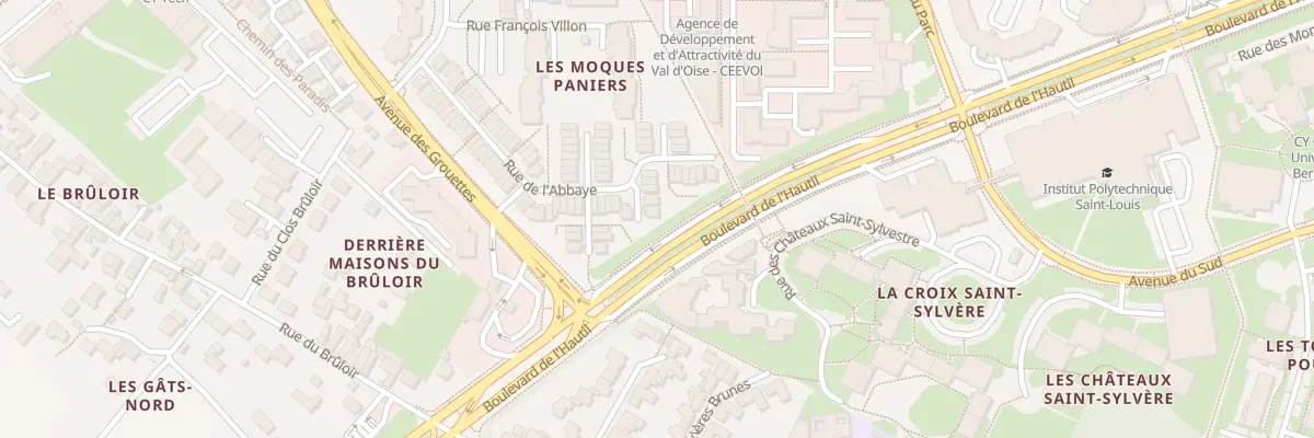 Plan du 37 Rue de l’Abbaye à Cergy