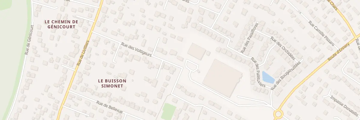 Plan du 23 Rue des Voltigeurs à Osny