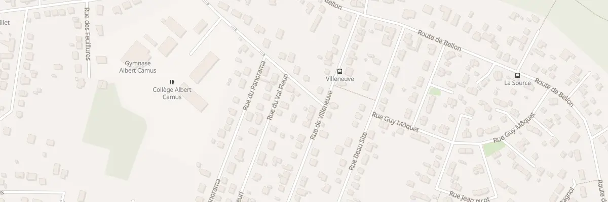 Plan du 22 Rue de Villeneuve à Vierzon