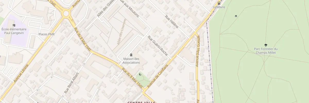 Plan du 1B Rue Guérin Roche à Achères