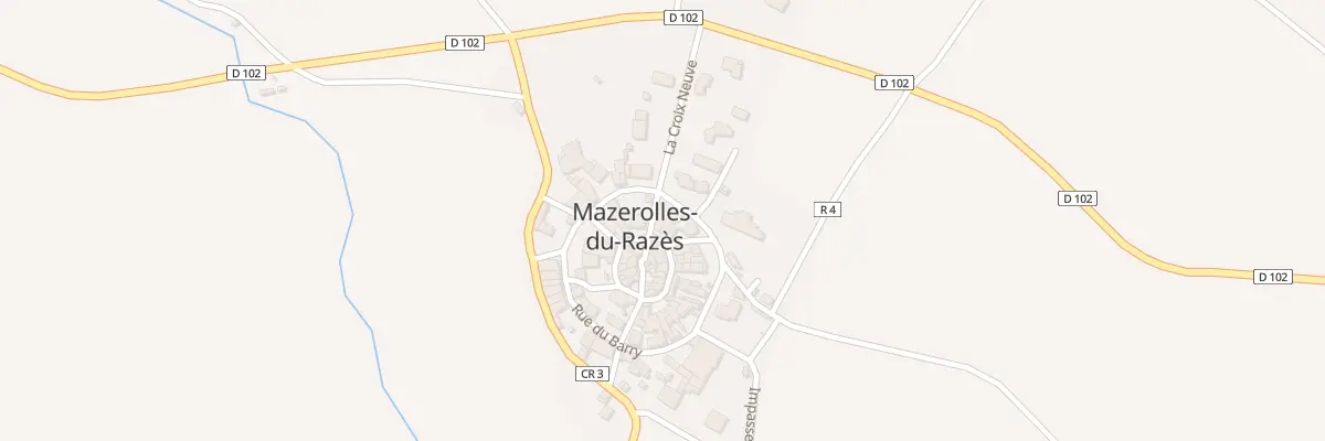 Plan du 50 Le Village à Mazerolles-du-Razès