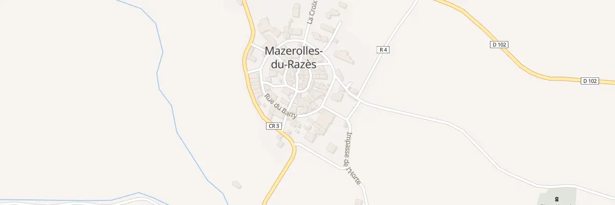 Plan du 22 Le Village à Mazerolles-du-Razès