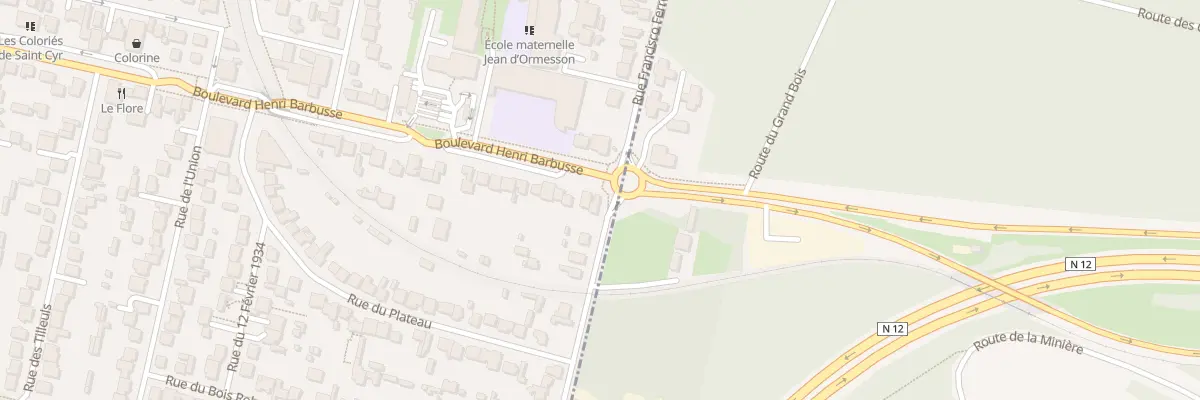 Plan du 1 Bd Henri Barbusse à Saint-Cyr-l’École