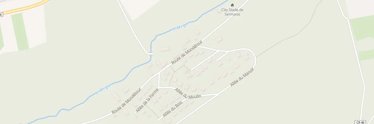Plan du 74 Pl de Villeneuve à Sermaise