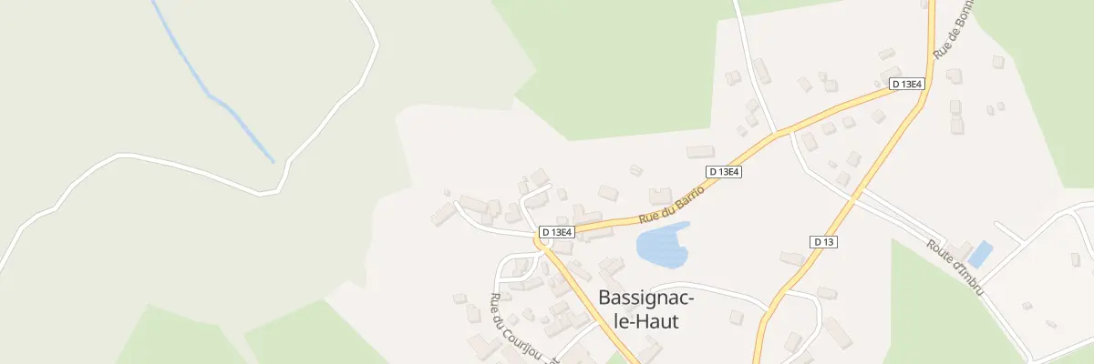 Plan du 5018 Le Bourg à Bassignac-le-Haut