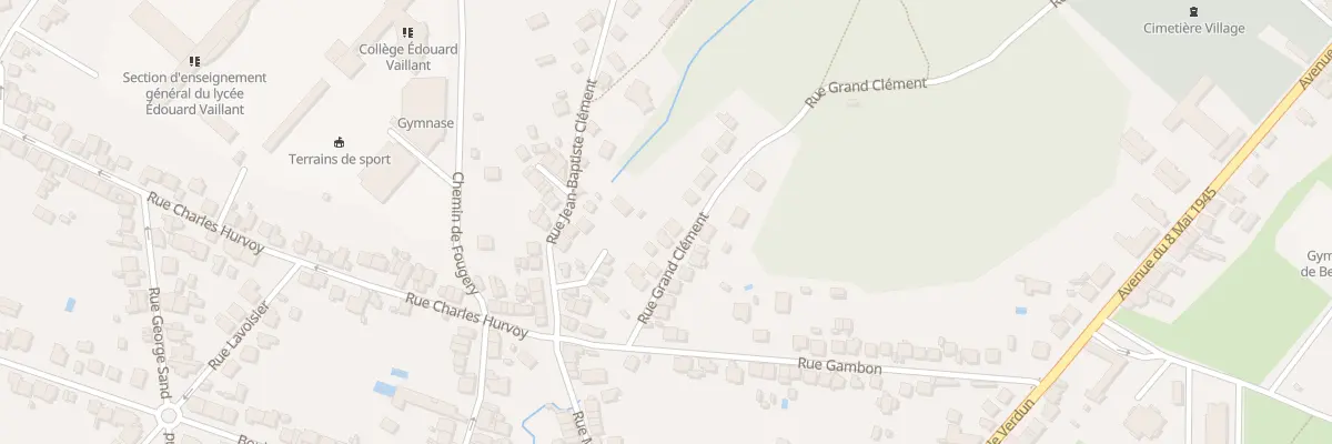 Plan du 14 Rue Grand Clement à Vierzon