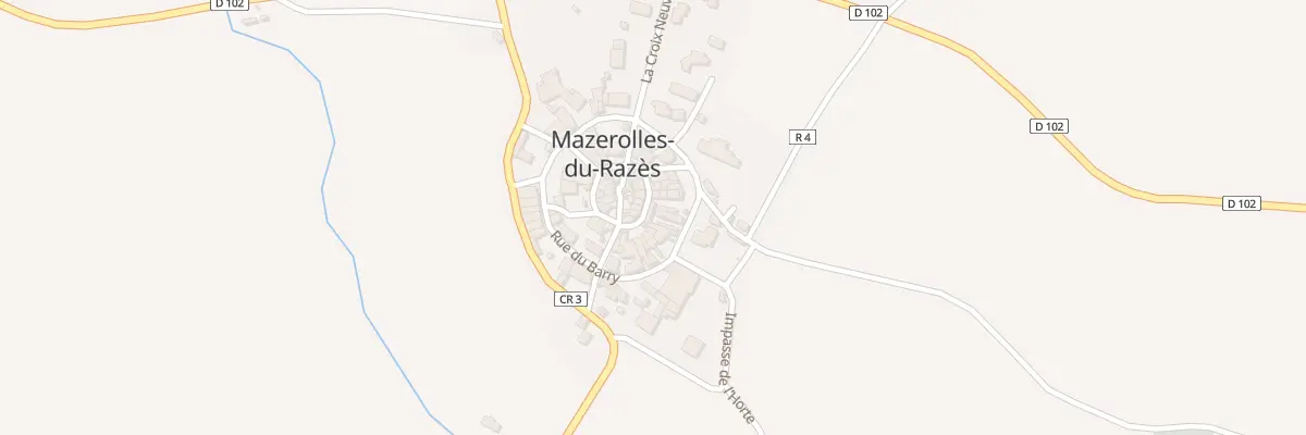Plan du 19 Le Village à Mazerolles-du-Razès