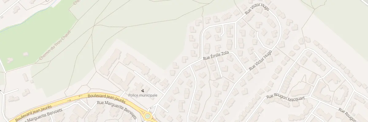 Plan du 5 Rue Emile Zola à Guyancourt