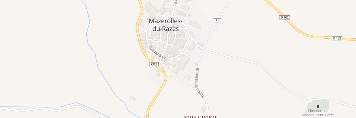 Plan du 28 Le Village à Mazerolles-du-Razès