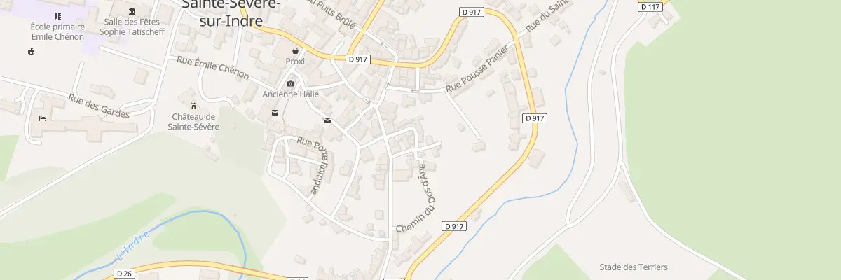 Plan du 3 Rue du Dos d’Ane à Sainte-Sévère-sur-Indre